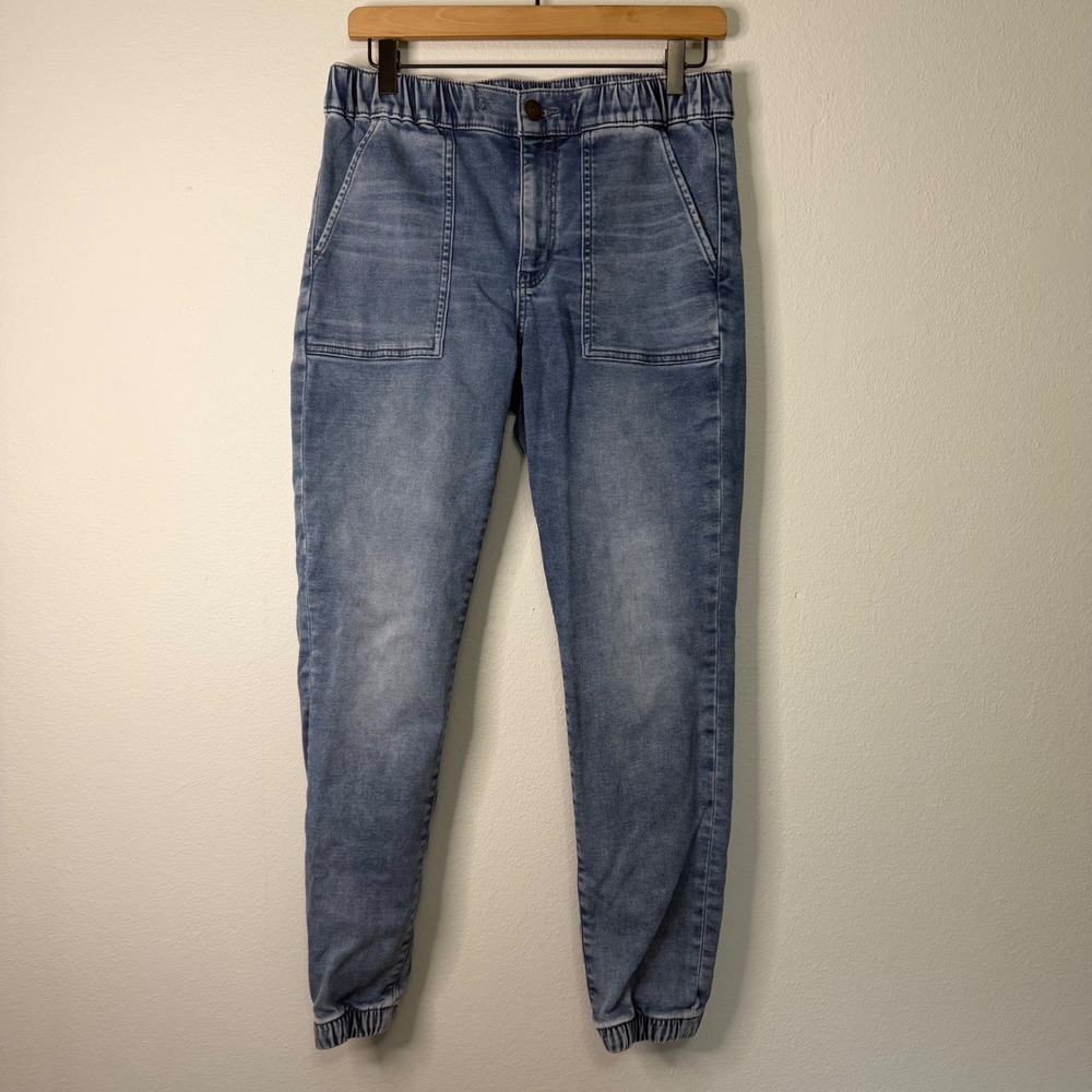American Eagle - Cozy Stretch Denim Joggers Mid Rise Size 8